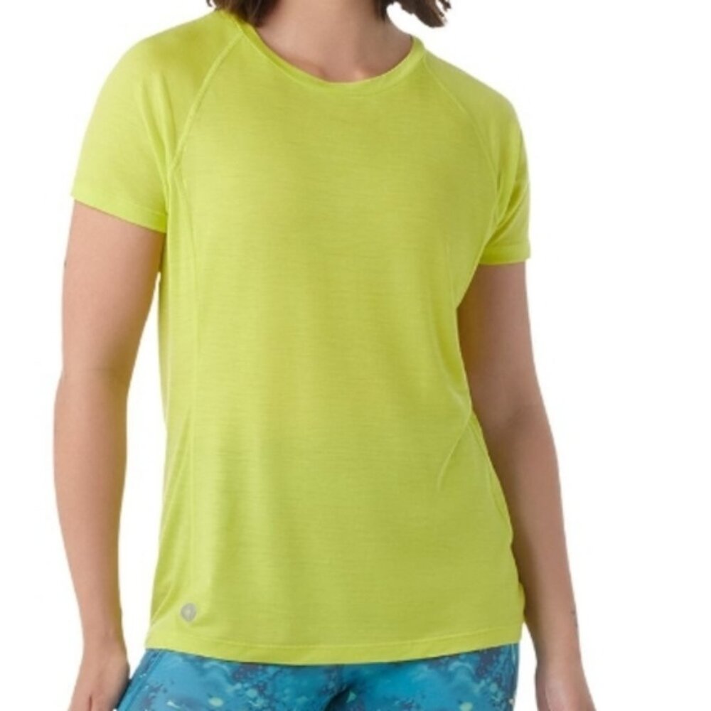 Smartwool Women's Active Ultralight T-Shirt Size XS Bright Green Wool